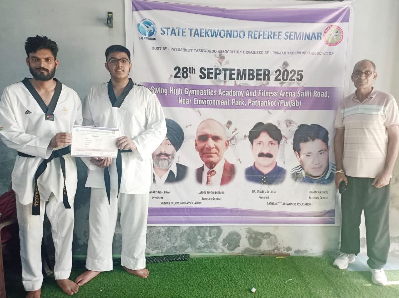 Taekwondo State Level Referee Becomes Hoshiarpur's Sreyas.